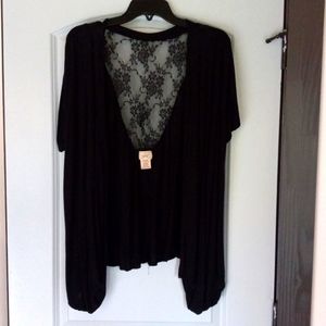 Eyelash Couture black shrug XL